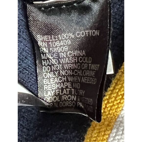 Cremieux Blue Striped Dolman Hand Tied Fringe Sweater sz Small Modern Boho - Picture 9 of 11